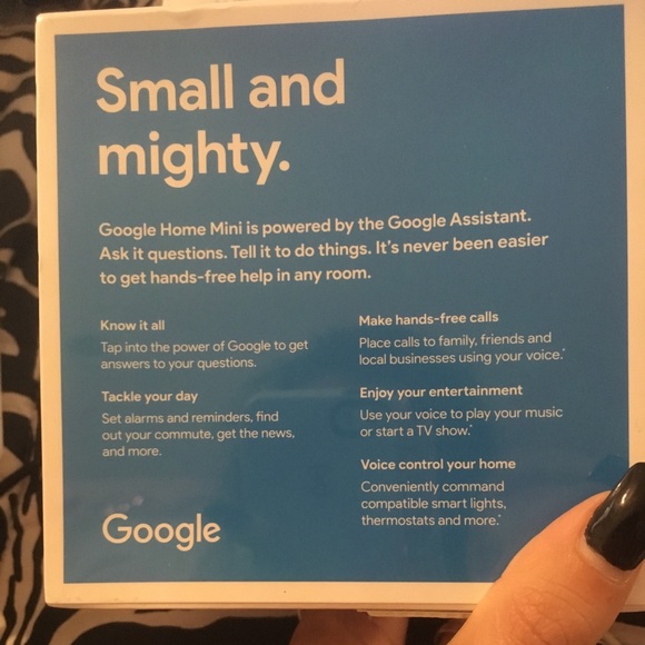 Google home mini smart speaker grey white NEW box - Picture 6 of 7